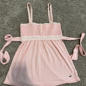 Pink Hollister tank top XS
